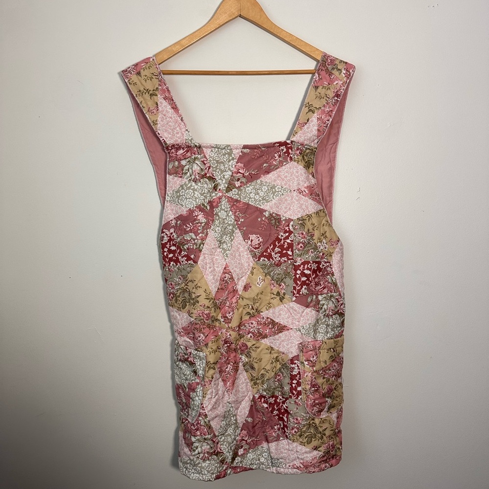 Patchwork Pinafore Dress - image 1